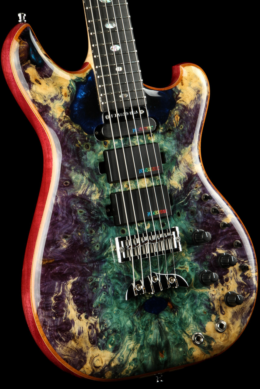 Alembic Further 6 Buckeye Burl - Resin Top #F14839 - Eddie's Guitars