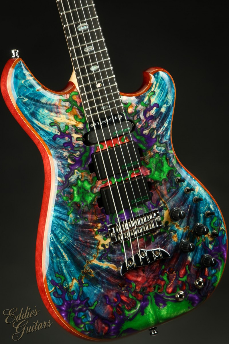 Alembic Further 6 Buckeye Burl - Resin Top #F14867 - Eddie's Guitars