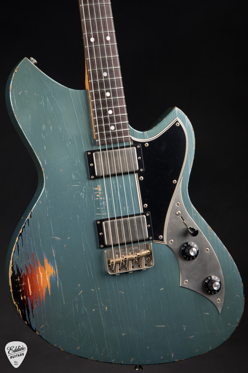 Novo Limited Edition Serus TC - Pelham Blue Over 3-Tone Sunburst