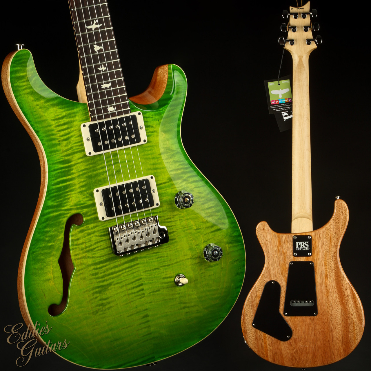 2023 - PRS CE 24 Semi-Hollow - Eriza Verde #364614 - Eddie's Guitars