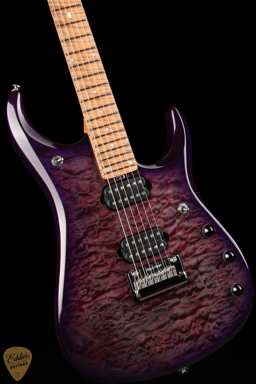 ギター MUSIC MAN JP15 Purple nebula quilt Ernie Ball Music Man JP15 Piezo - Purple Nebula Quilt - Eddie's