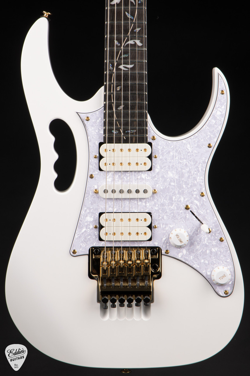 Ibanez JEM7VP Steve Vai Signature - White - Eddie's Guitars