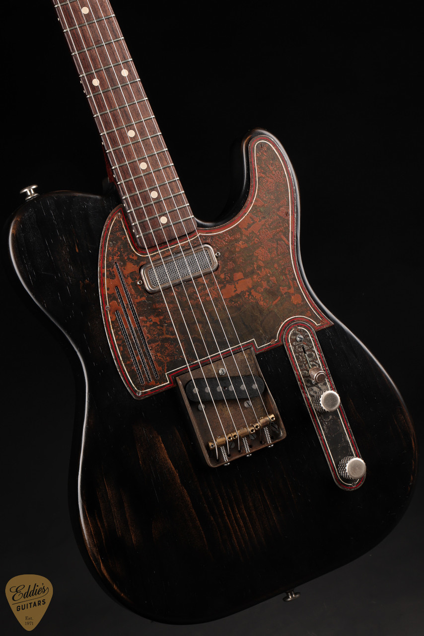 James Trussart SteelGuardCaster Rust O Matic Pinstriped - Black