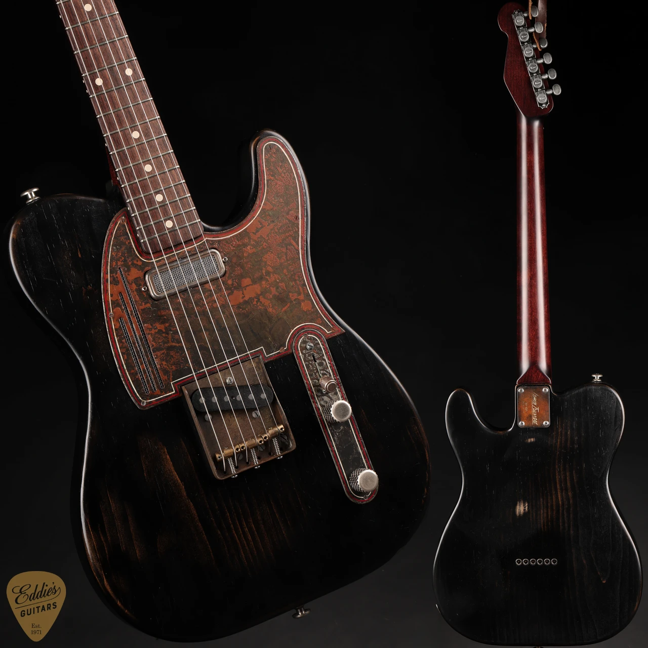 James Trussart SteelGuardCaster Rust O Matic Pinstriped - Black
