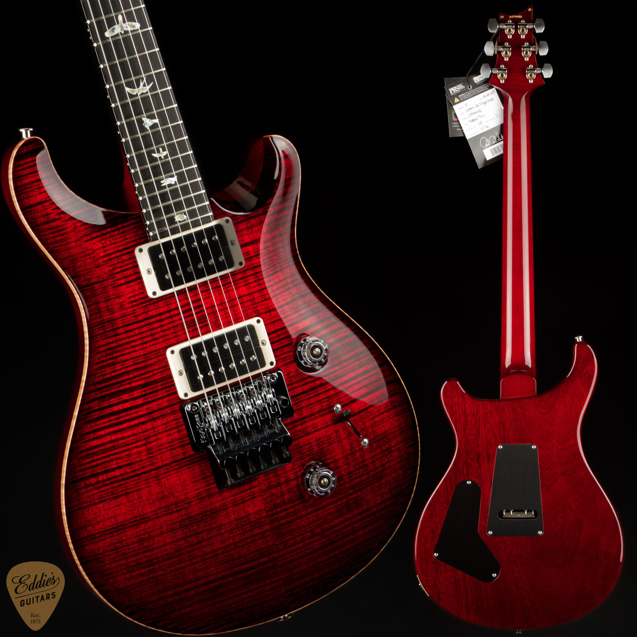 Paul Reed Smith Custom 24 Floyd - Fire Red Burst #374456 - Eddie's
