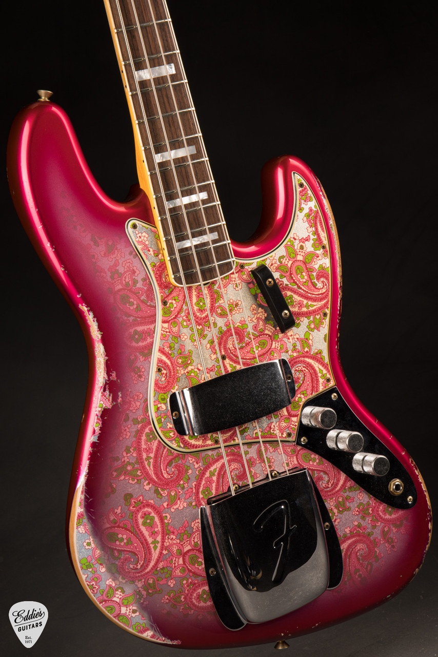 Fender Custom Shop LTD Jazz Bass Heavy Relic - Aged Pink Paisley