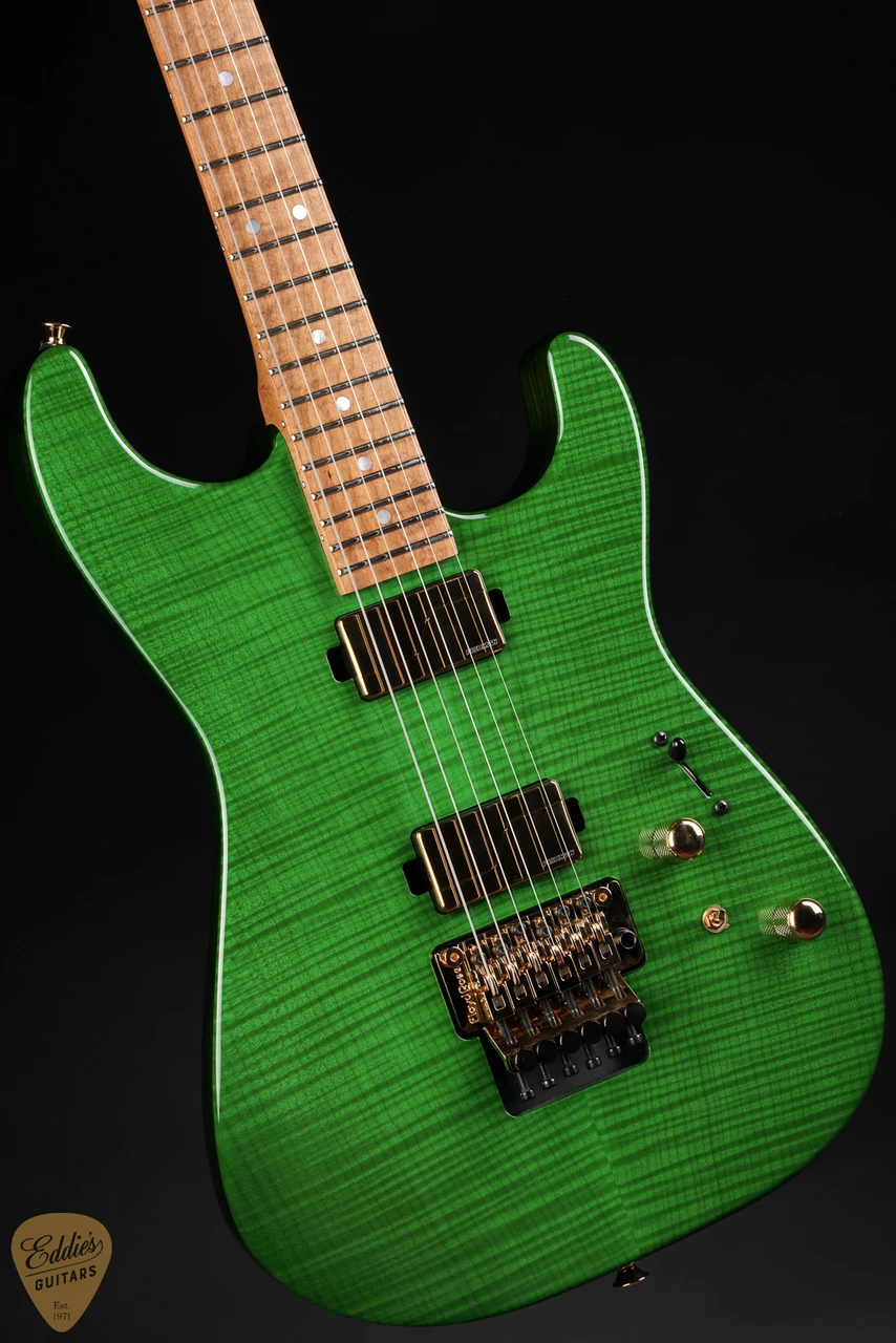 【ジャンク品】Charvel San Dimas グリーン Charvel USA Custom Shop San Dimas HH FR - Transparent Green