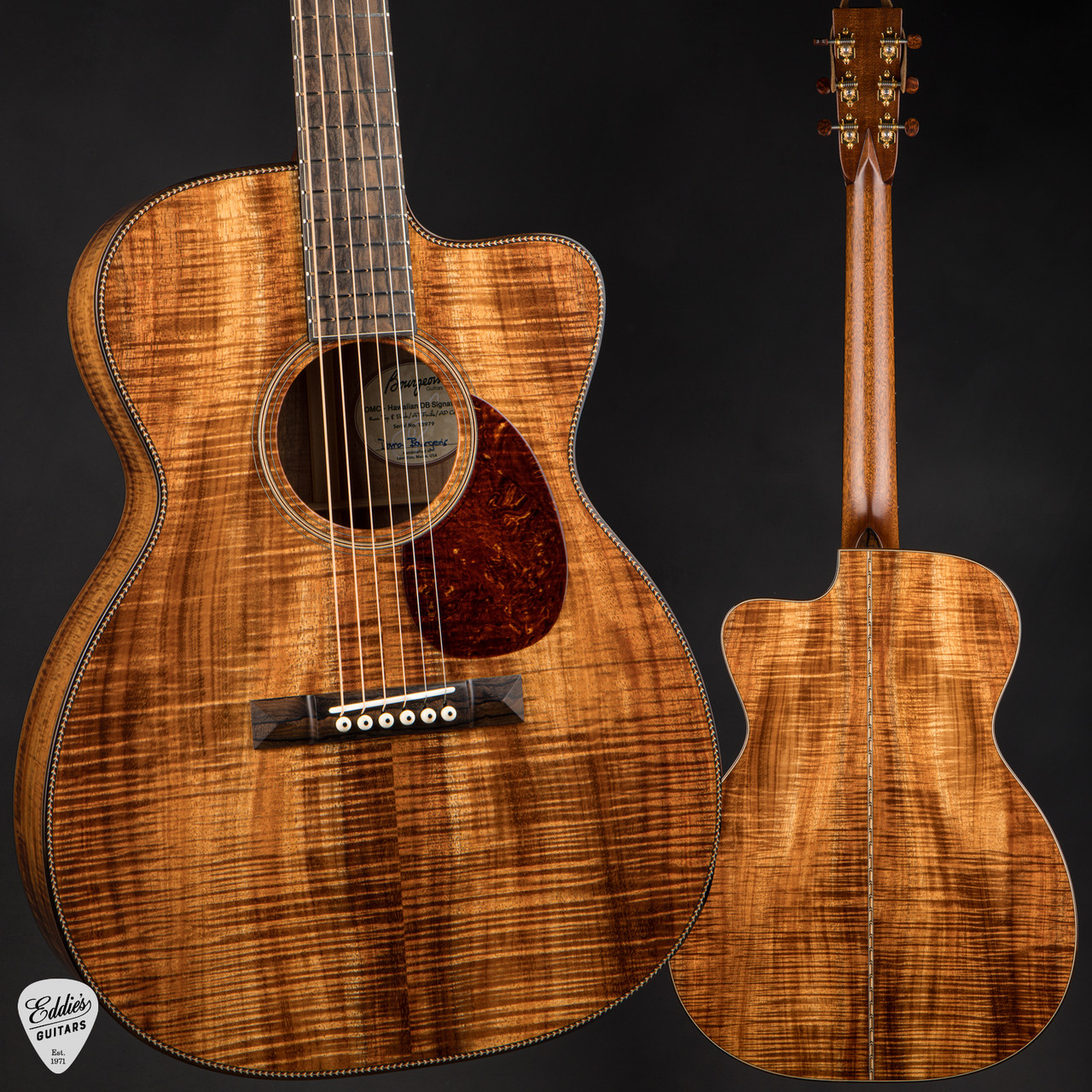 Bourgeois OMC Hawaiian DB Signature Deluxe - Koa - Eddie's Guitars