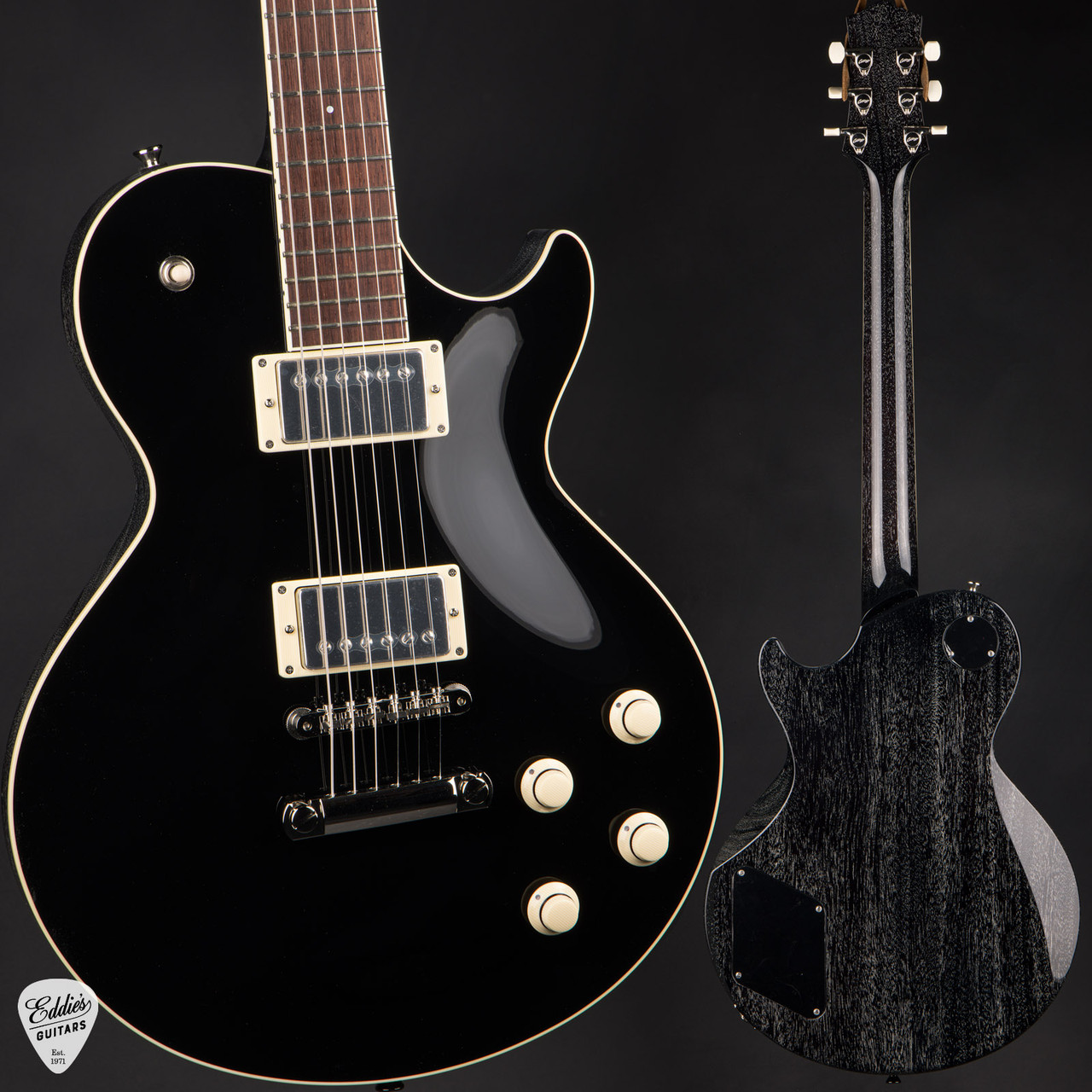 Collings City Limits Deluxe - Jet Black Top with Dog Hair Back