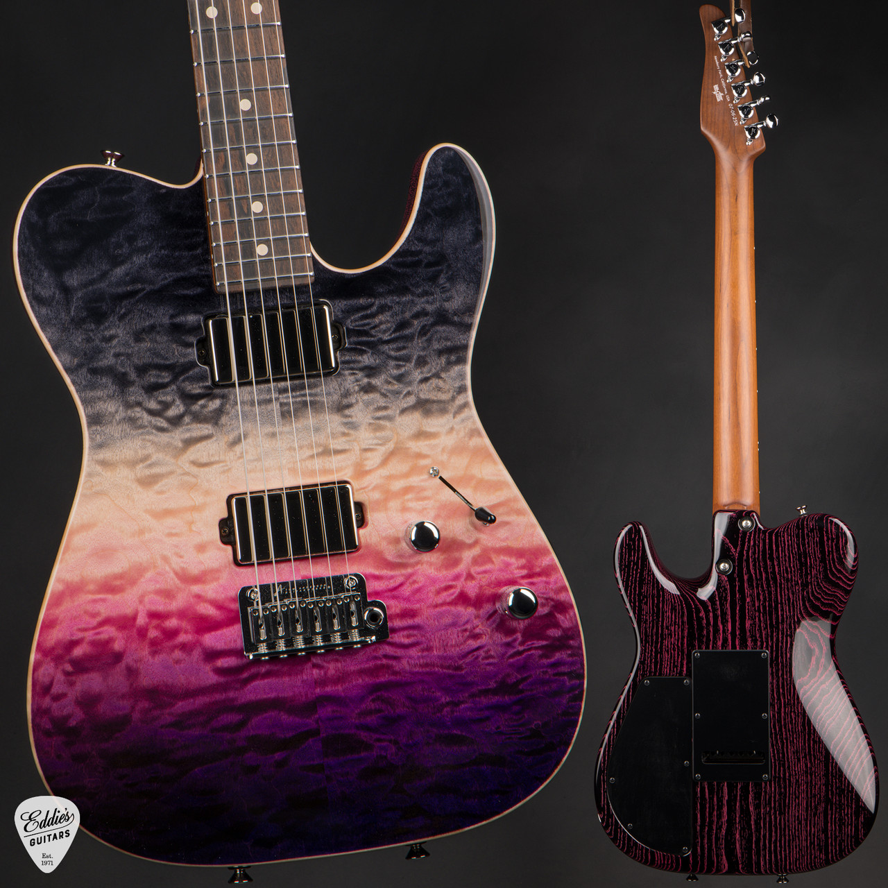 Tom Anderson Top T - Cosmic Purple Double Wipeout - Eddie's Guitars