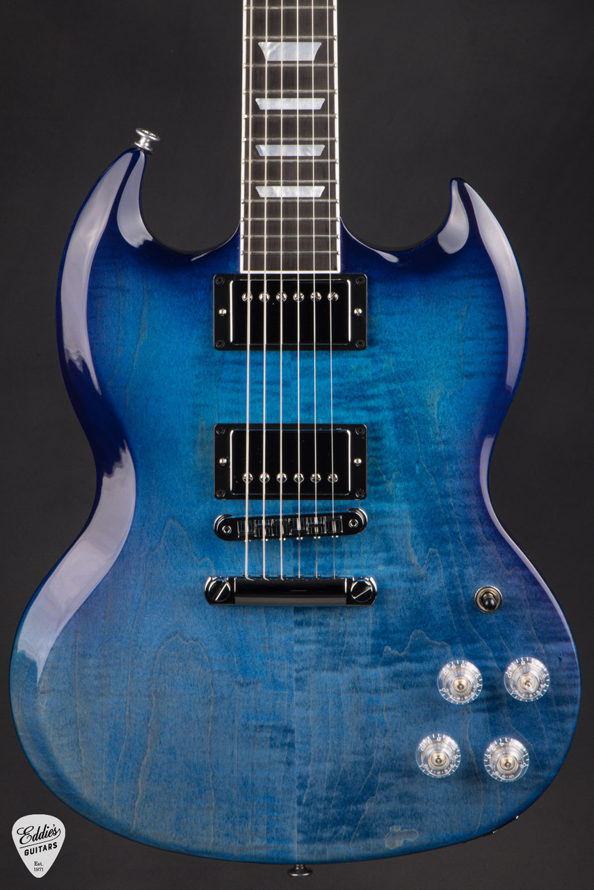 Gibson SG Modern Blueberry Fade 7.2 #210550196 - Eddie's Guitars