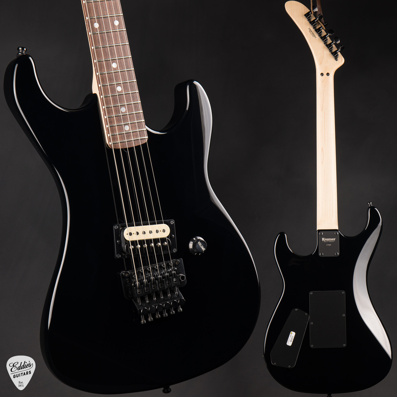 Kramer 1983 Baretta Reissue - Ebony - Eddie's Guitars