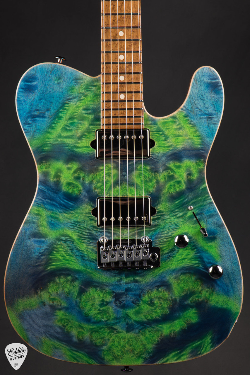 Suhr Modern T Burl Maple & Black Limba - Trans Algae #86118
