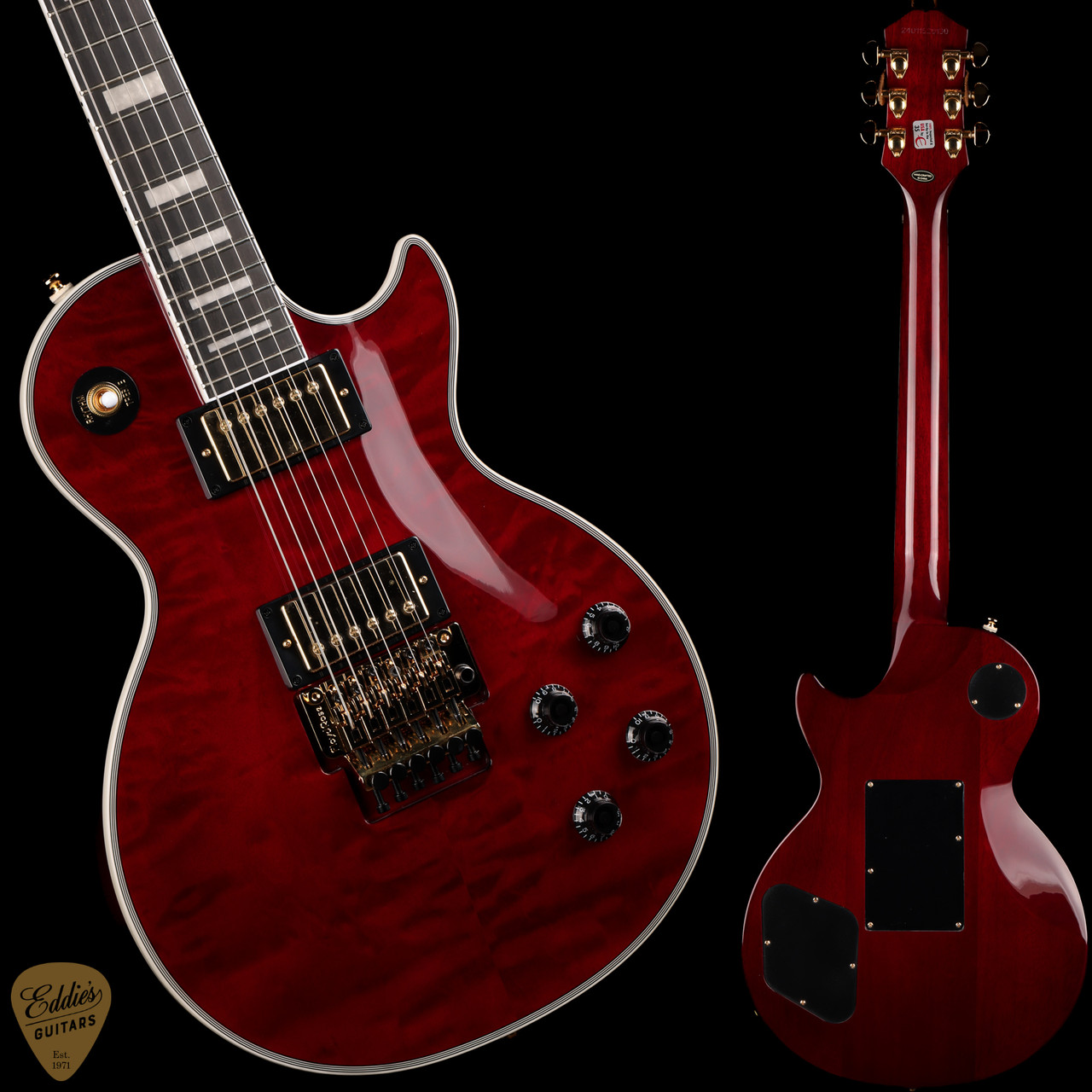 Epiphone Alex Lifeson Les Paul Custom Axcess Ruby 9.0 #24011520130