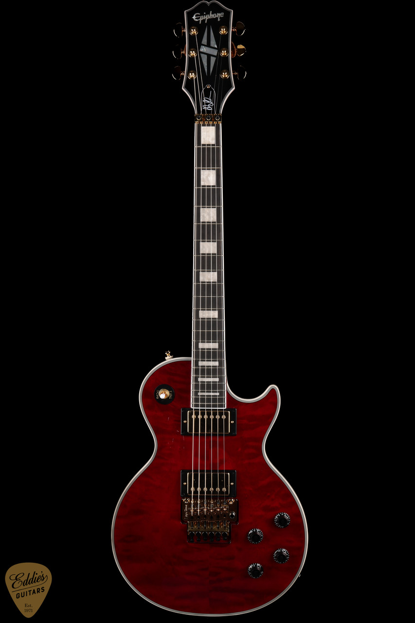 【超希少】Epiphone Alex Lifeson Les Paul Epiphone Alex Lifeson Les Paul Custom Axcess Ruby 9.0 #24011520130