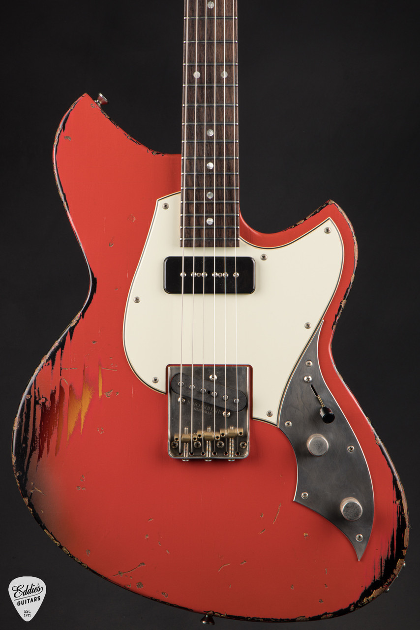 Novo Serus T - Fiesta Red over '64 3-Tone Burst - Eddie's Guitars
