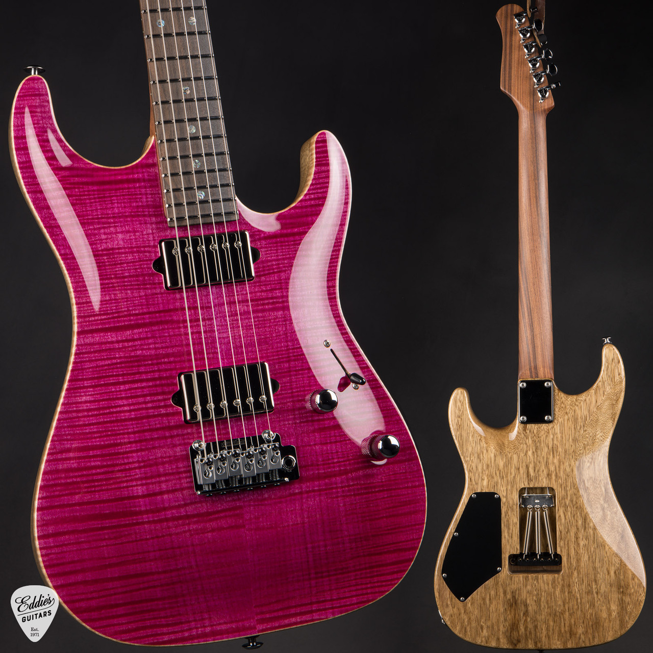 Suhr Standard Arch Top - Magenta Pink Stain - Eddie's Guitars