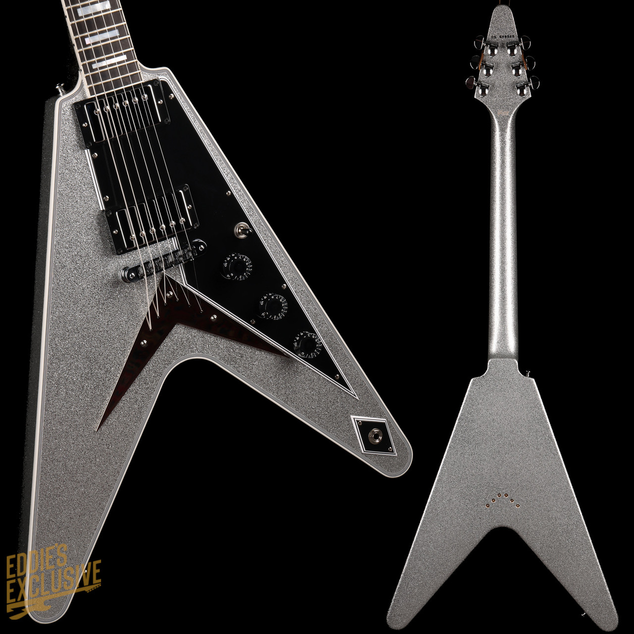 Gibson Custom Shop Made 2 Measure Flying V Custom Gloss Silver