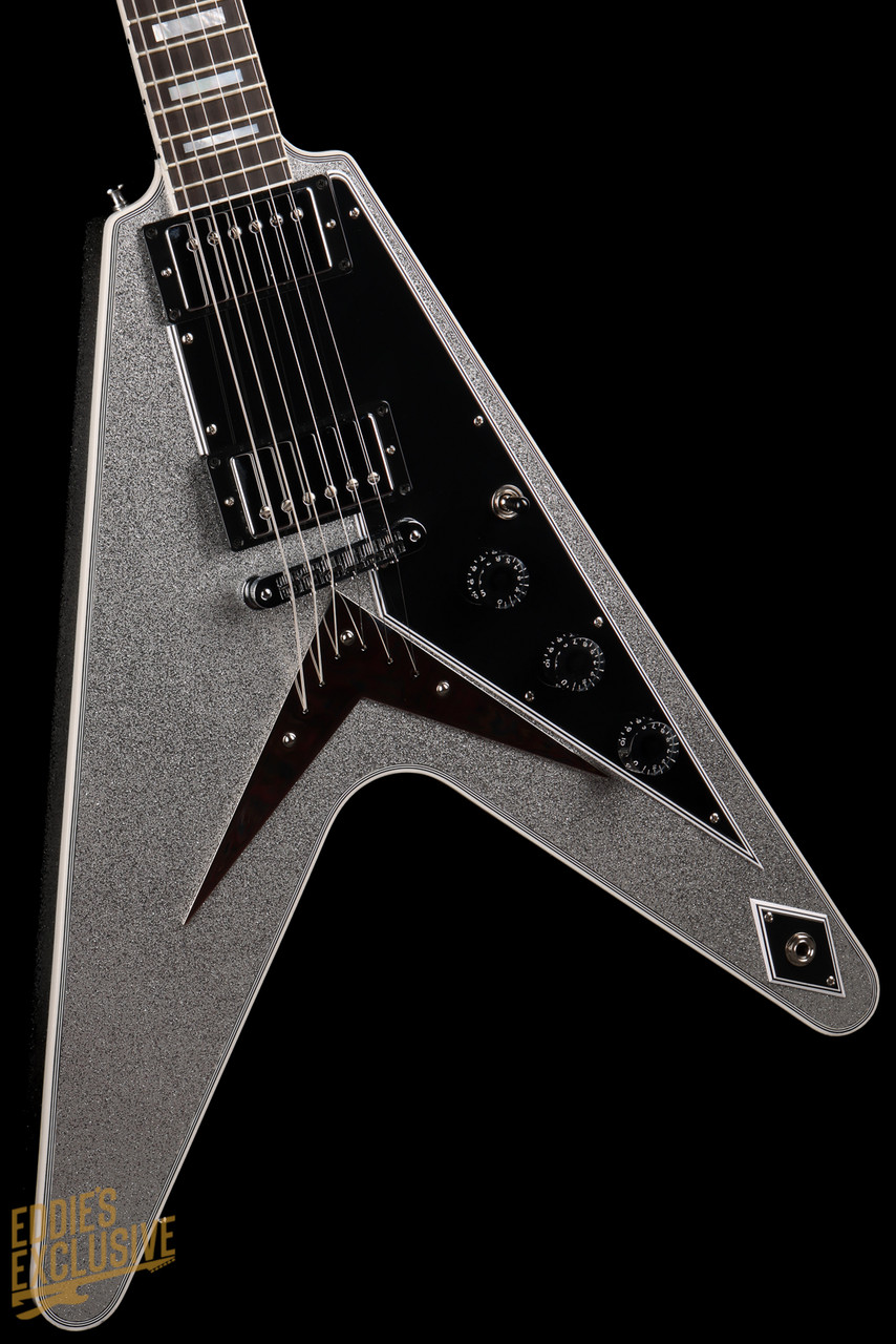 Gibson Custom Shop Made 2 Measure Flying V Custom Gloss Silver