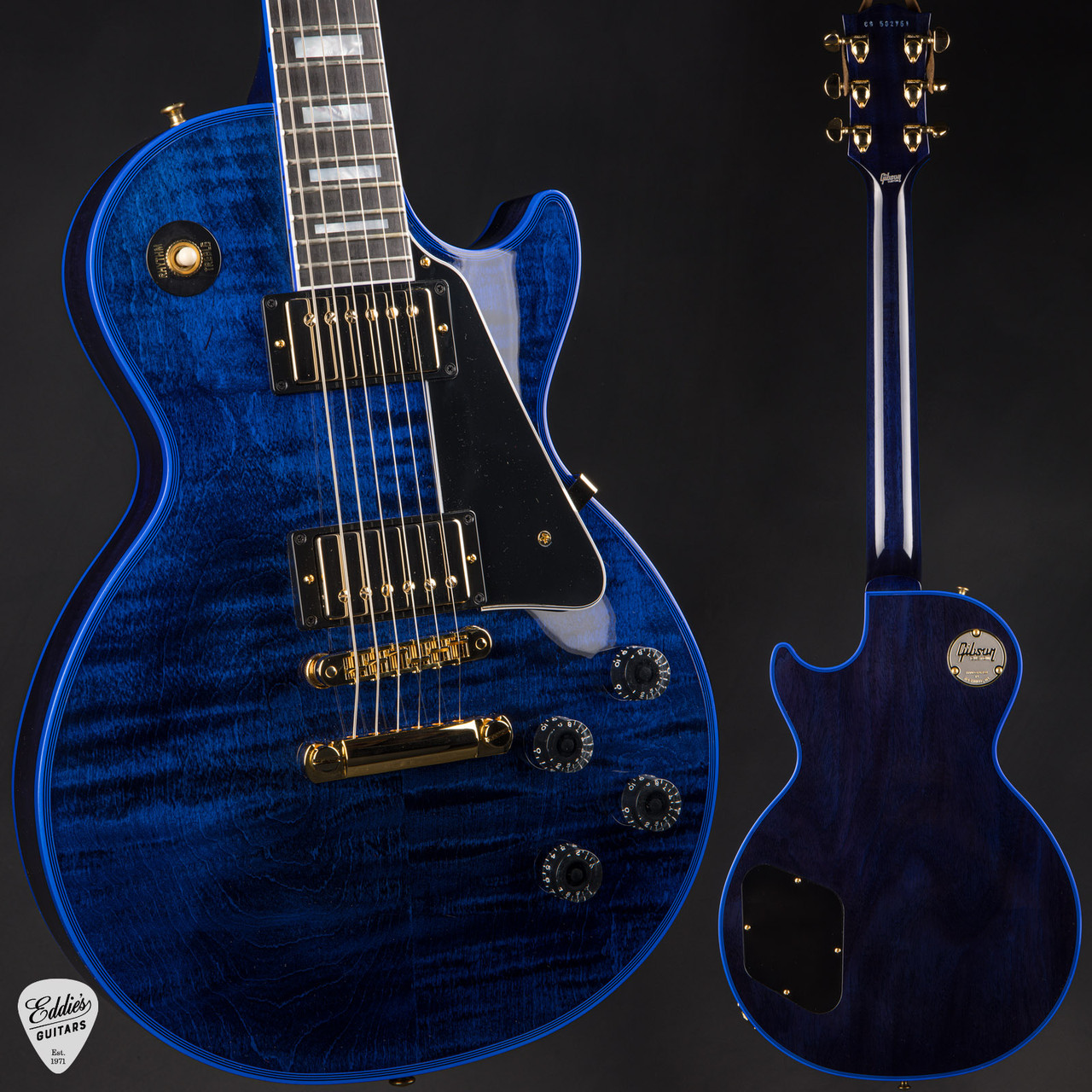 Gibson Custom Shop PSL Les Paul Custom Figured Blue Widow 9.11