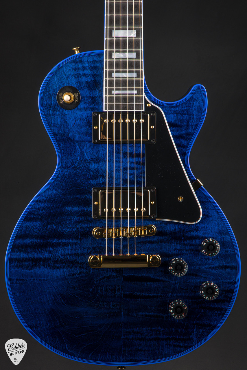 Gibson Custom Shop PSL Les Paul Custom Figured Blue Widow 9.11