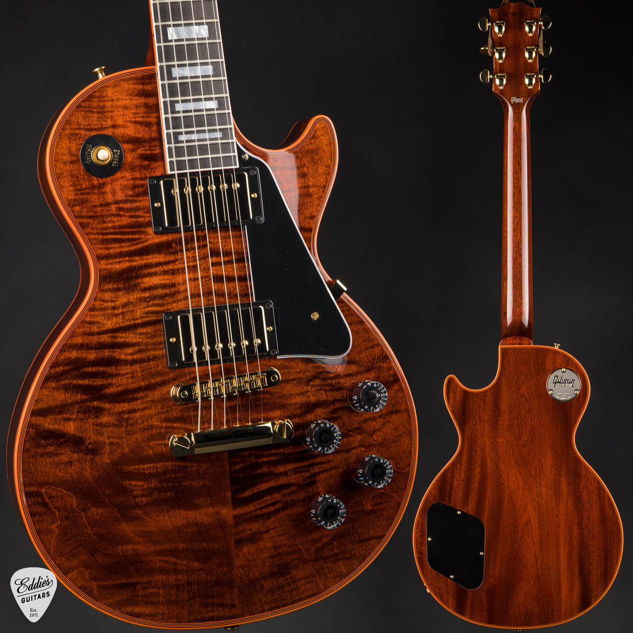 Gibson Custom Shop PSL Les Paul Custom Figured Orange Widow 10.4