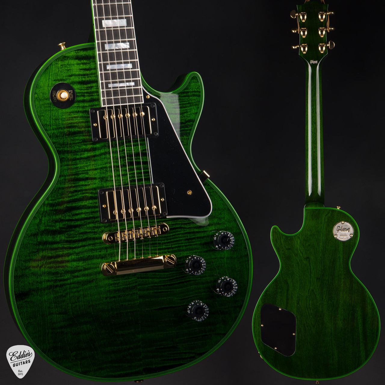 Gibson Custom Shop PSL Les Paul Custom Figured Green Widow 7.3