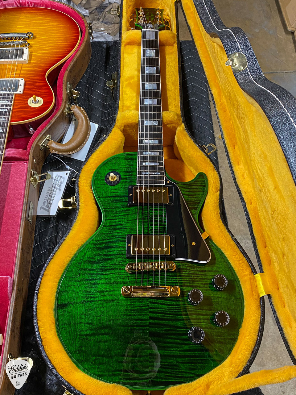 Gibson Custom Shop PSL Les Paul Custom Figured Green Widow 7.3