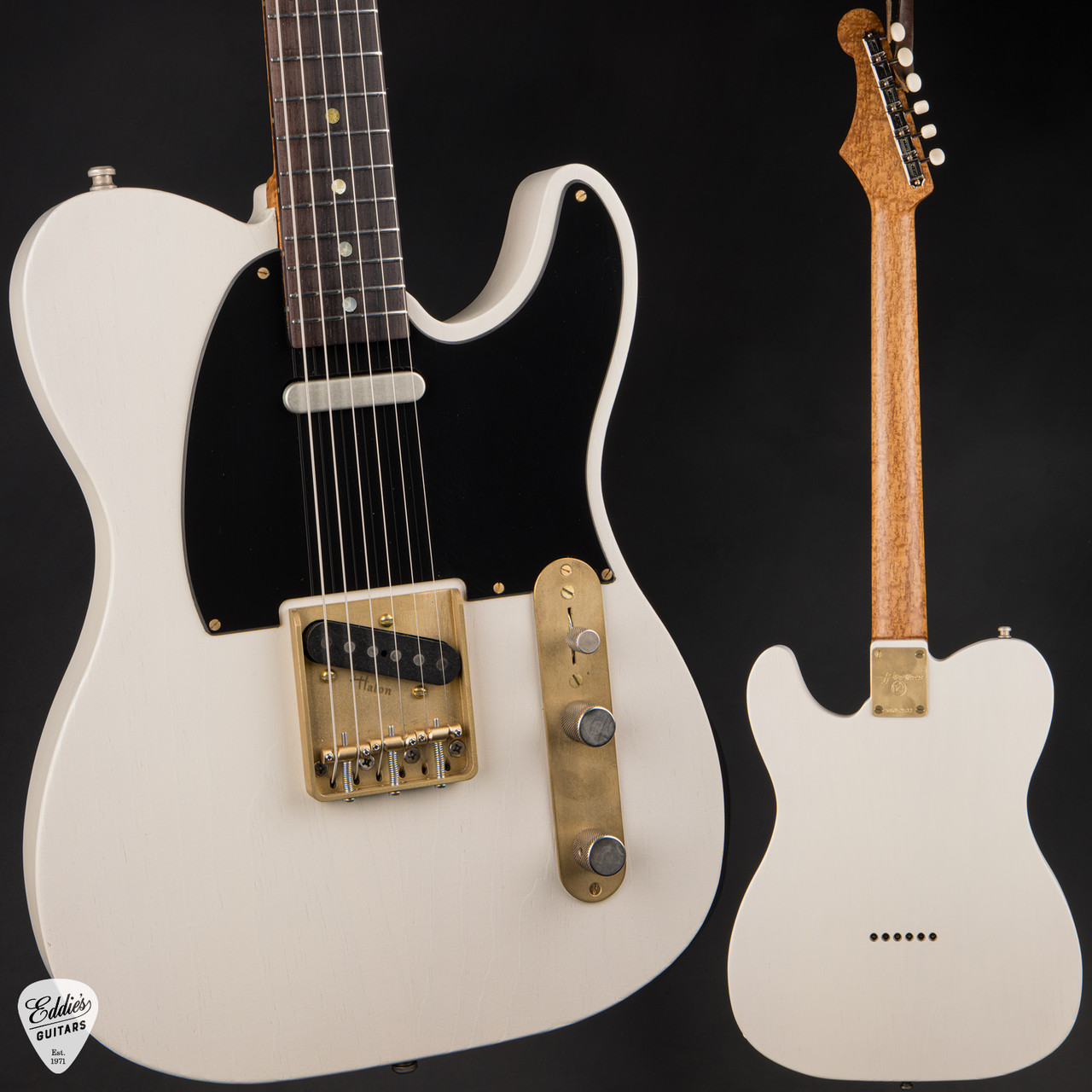 Shock the Fox Fifty8 Five25 - Crackle Satin White - Eddie's Guitars