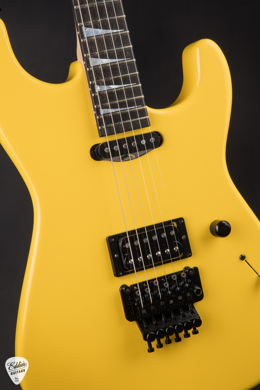 Charvel USA Custom Shop San Dimas HS Floyd Rose - Yellow Pearl