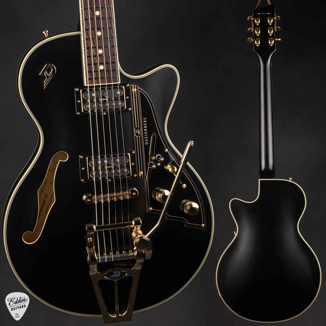 Duesenberg Starplayer TV - Black Velvet - Eddie's Guitars