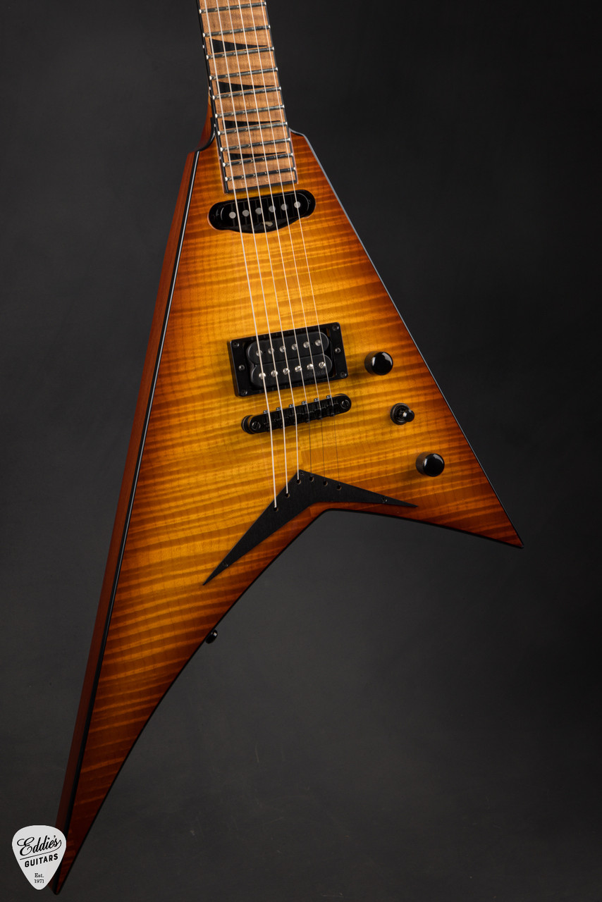 KOZ Guitars ジャズベース パッシブ Satin Amber コズ Jackson USA Custom Shop RR HS TOM - Amber Lager Burst - Eddie's