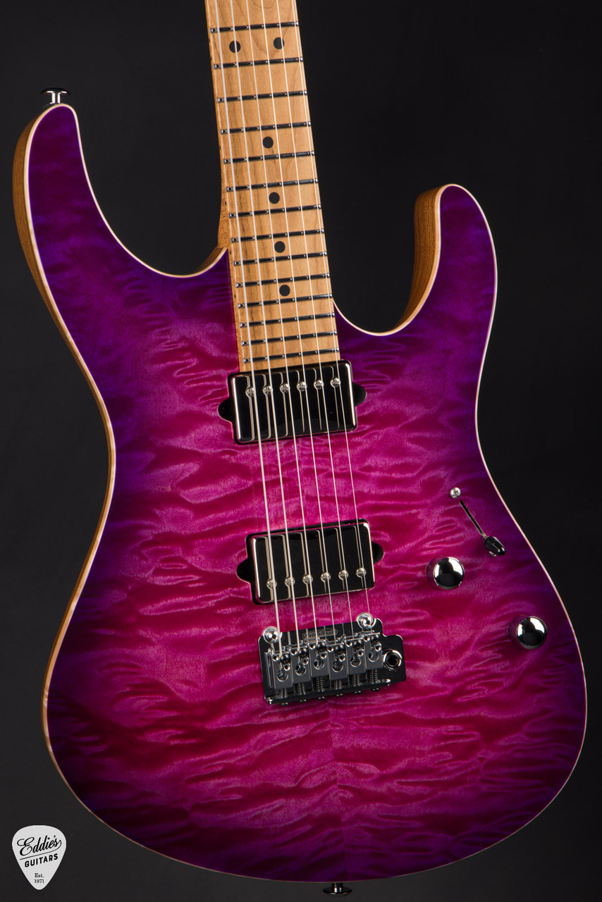 Suhr Modern Quilt Roasted - Fuchsia Burst - Eddie's Guitars