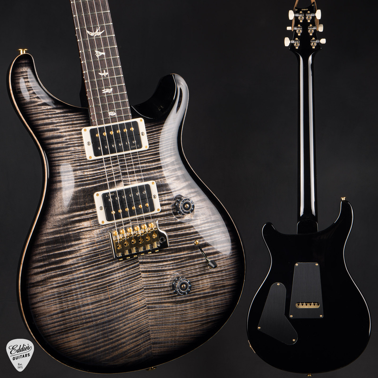 PRS Custom 24 - Charcoal Burst #418914 - Eddie's Guitars