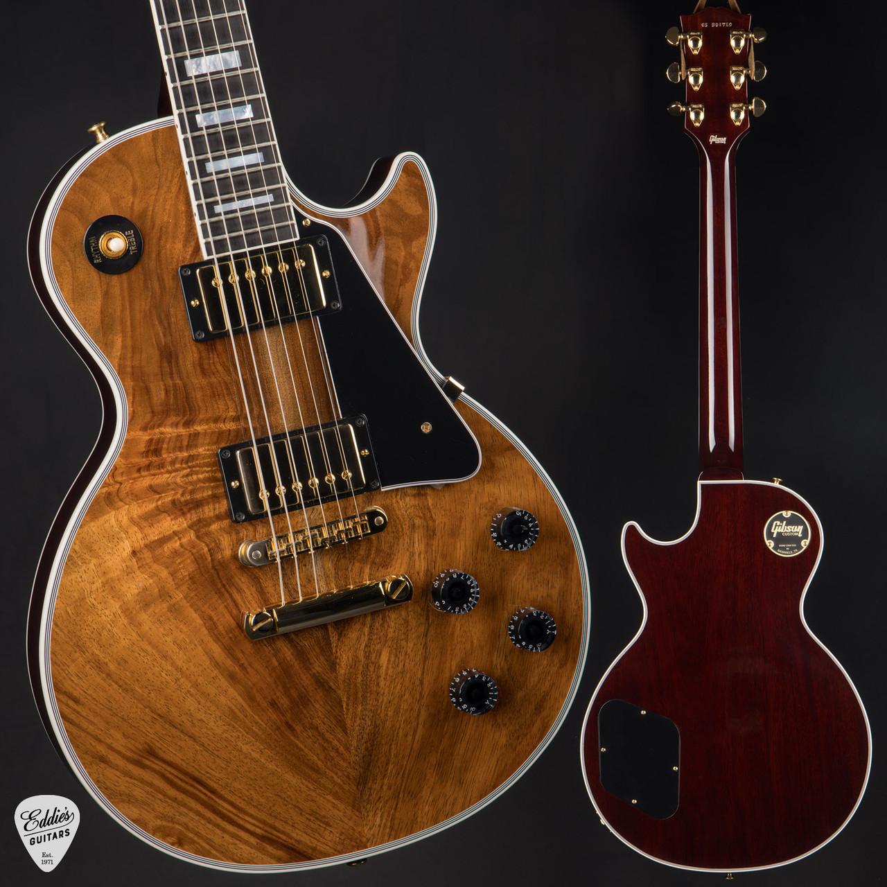 2023 - Gibson Custom Shop Les Paul Custom Reissue Koa Natural
