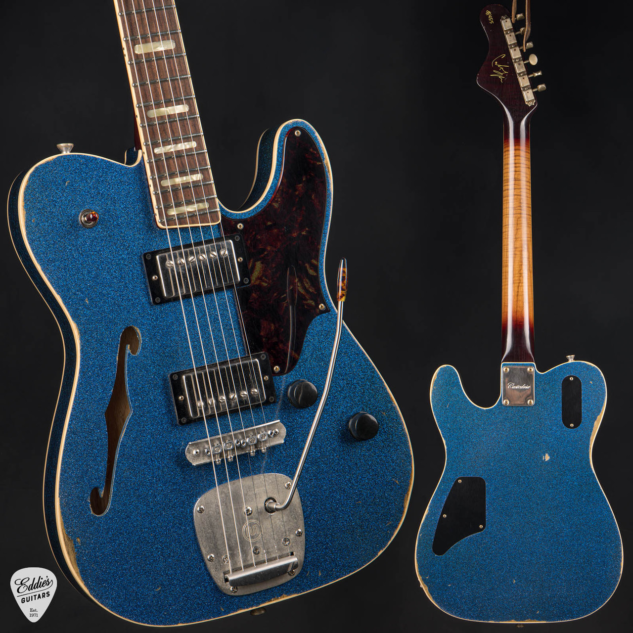 Sale Pending-Castedosa Marianna Semi-Hollow - Aged Blue Sparkle