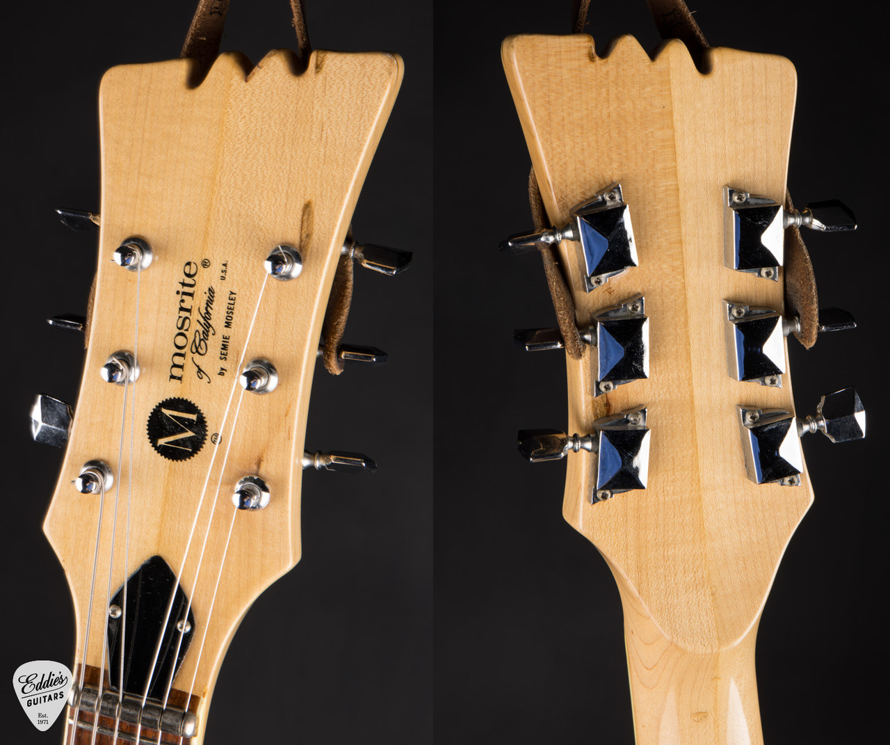 1972 - Mosrite Ventures Mark I - Black - Eddie's Guitars