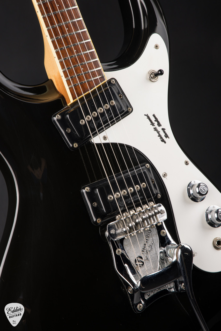 1972 - Mosrite Ventures Mark I - Black - Eddie's Guitars