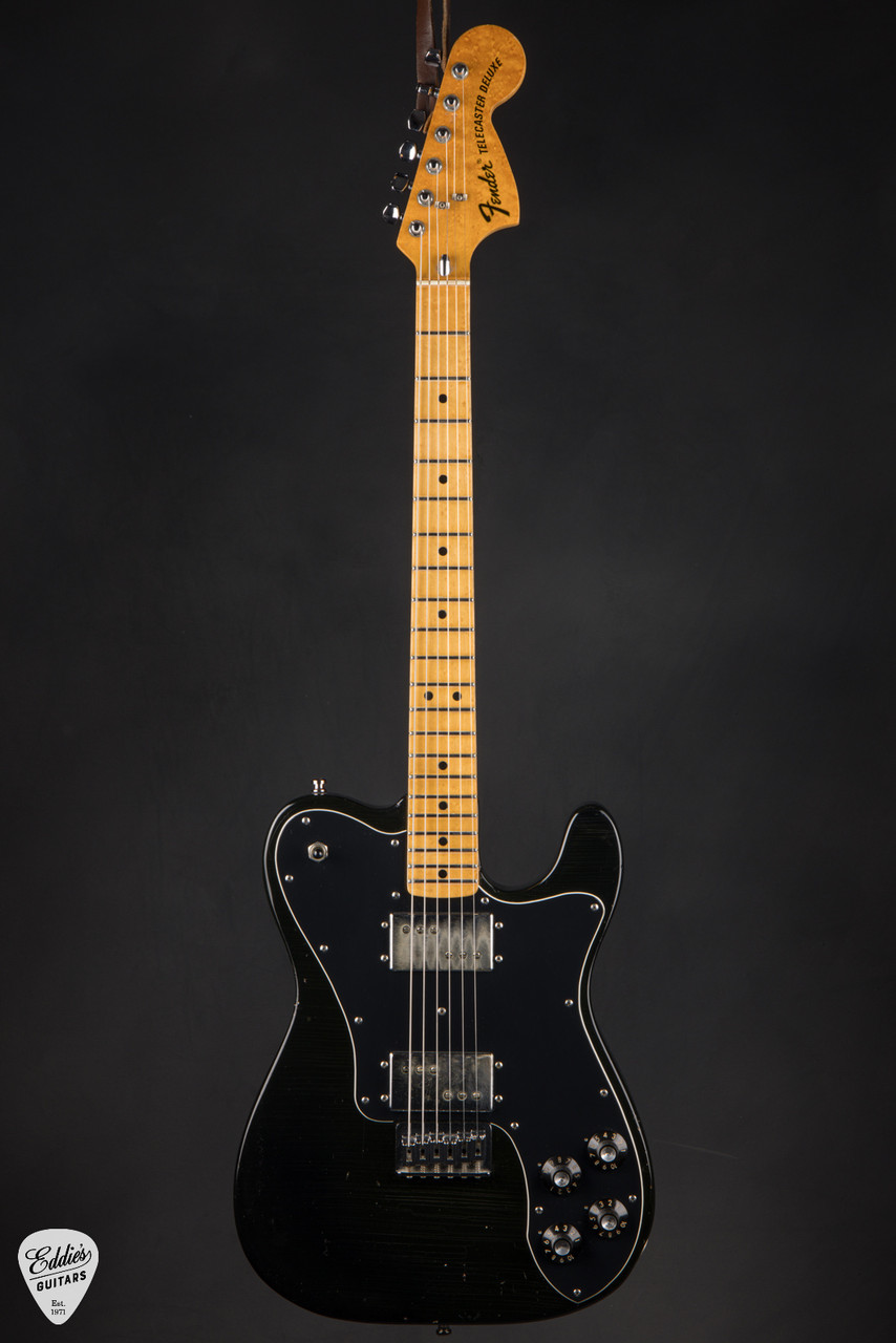 1973 - Fender Telecaster Deluxe - Black - Eddie's Guitars