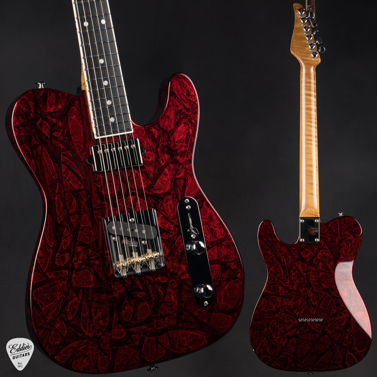 ギター Suhr Eclipse Red Suhr Eddie's Guitars Exclusive Roasted Classic T - Red Web