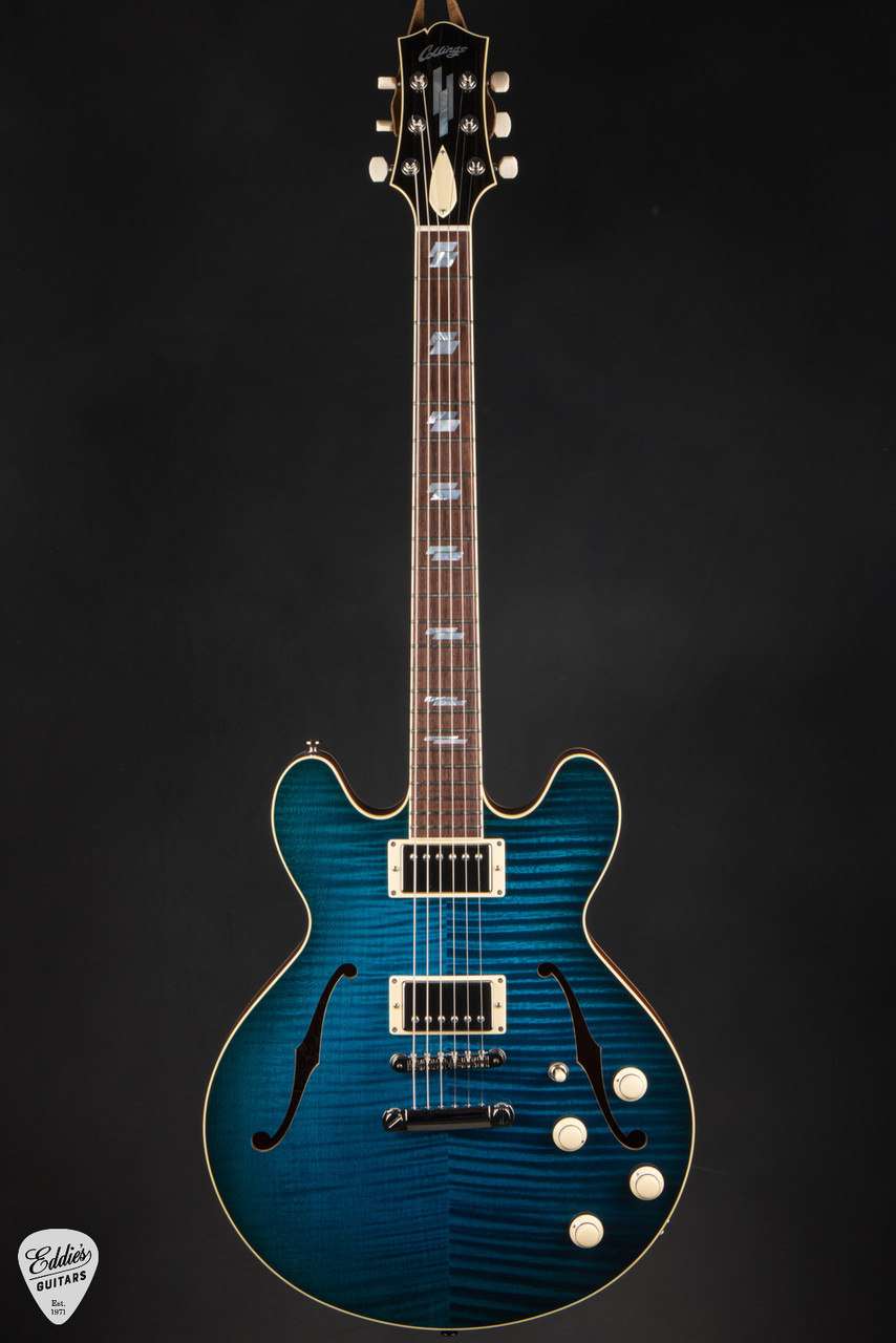 2025 - Collings I-35 Deluxe Custom Inlay - Mermaid Blue - Eddie's