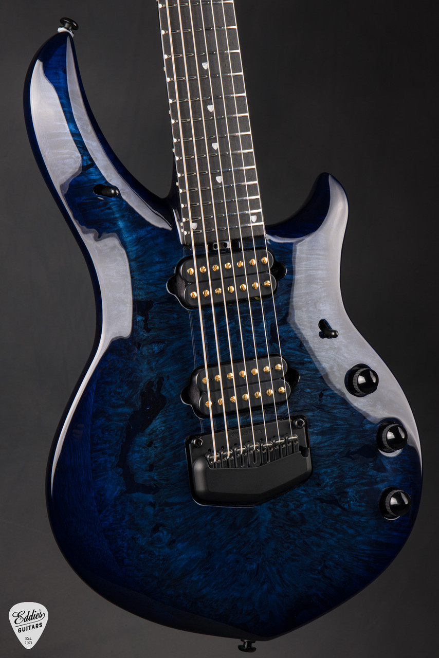 Ernie Ball Music Man BFR Majesty 7 - Blue Ink #25/50 - Eddie's Guitars