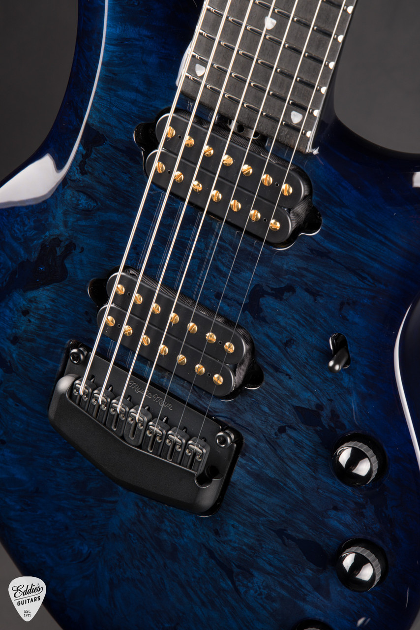 Ernie Ball Music Man BFR Majesty 7 - Blue Ink #25/50 - Eddie's Guitars