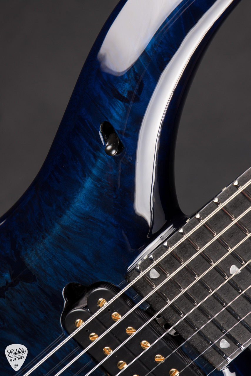 Ernie Ball Music Man BFR Majesty 7 - Blue Ink #25/50 - Eddie's Guitars