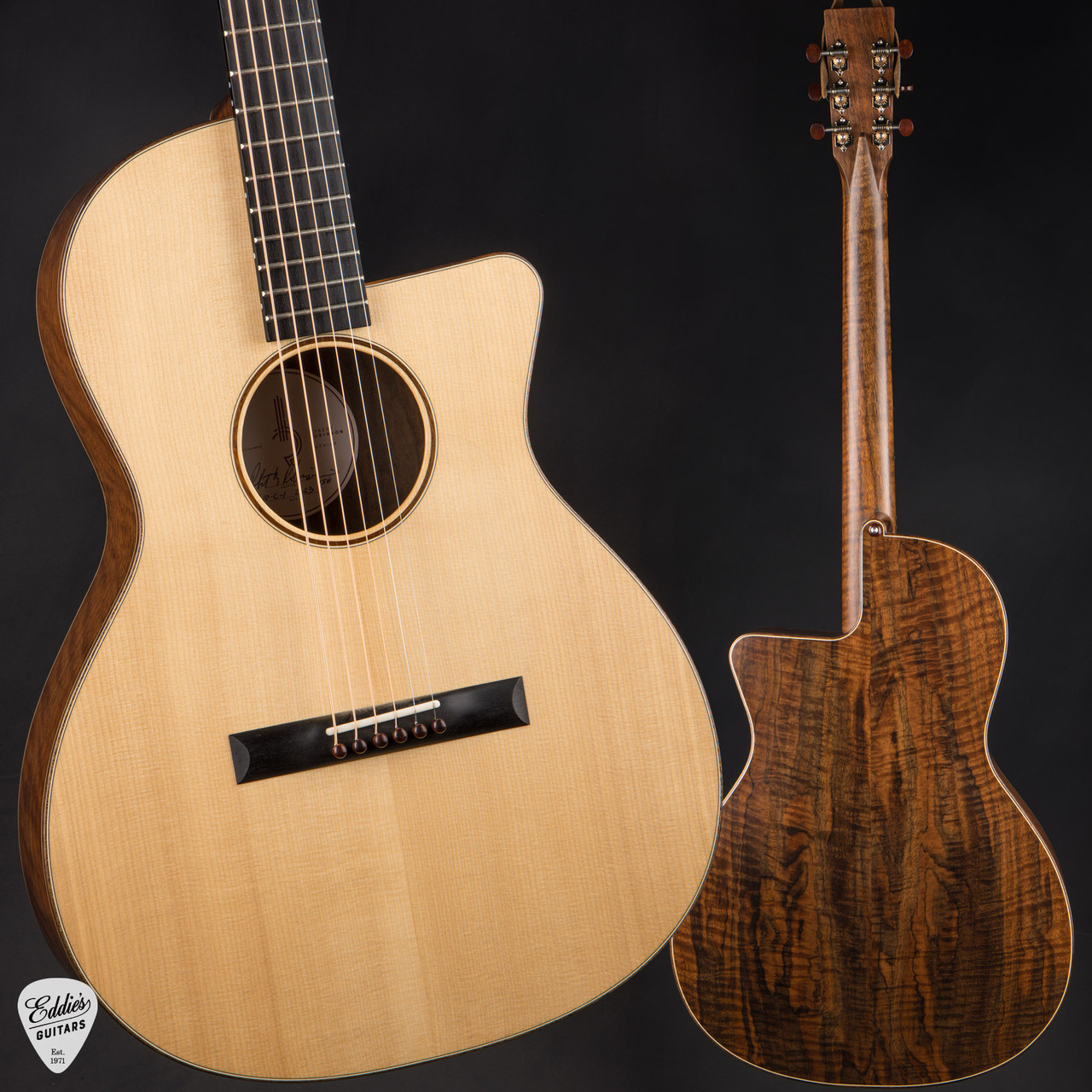 アコースティックギターRidar R350custom-model R Robinson Model 10-C - Adirondack Spruce & Claro Walnut - Eddie's