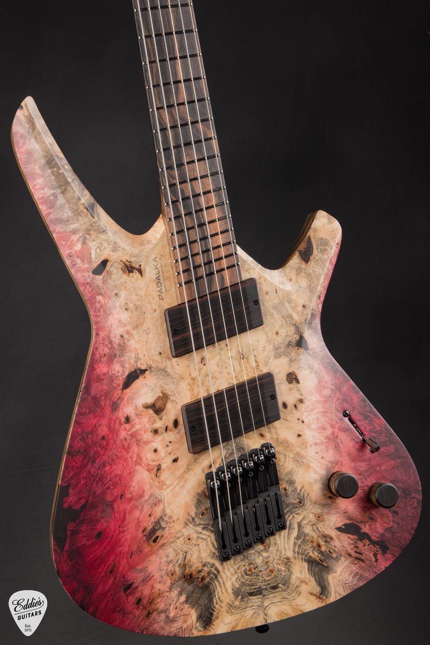 Padalka Parallax - Buckeye Burl & Black Limba - Eddie's Guitars