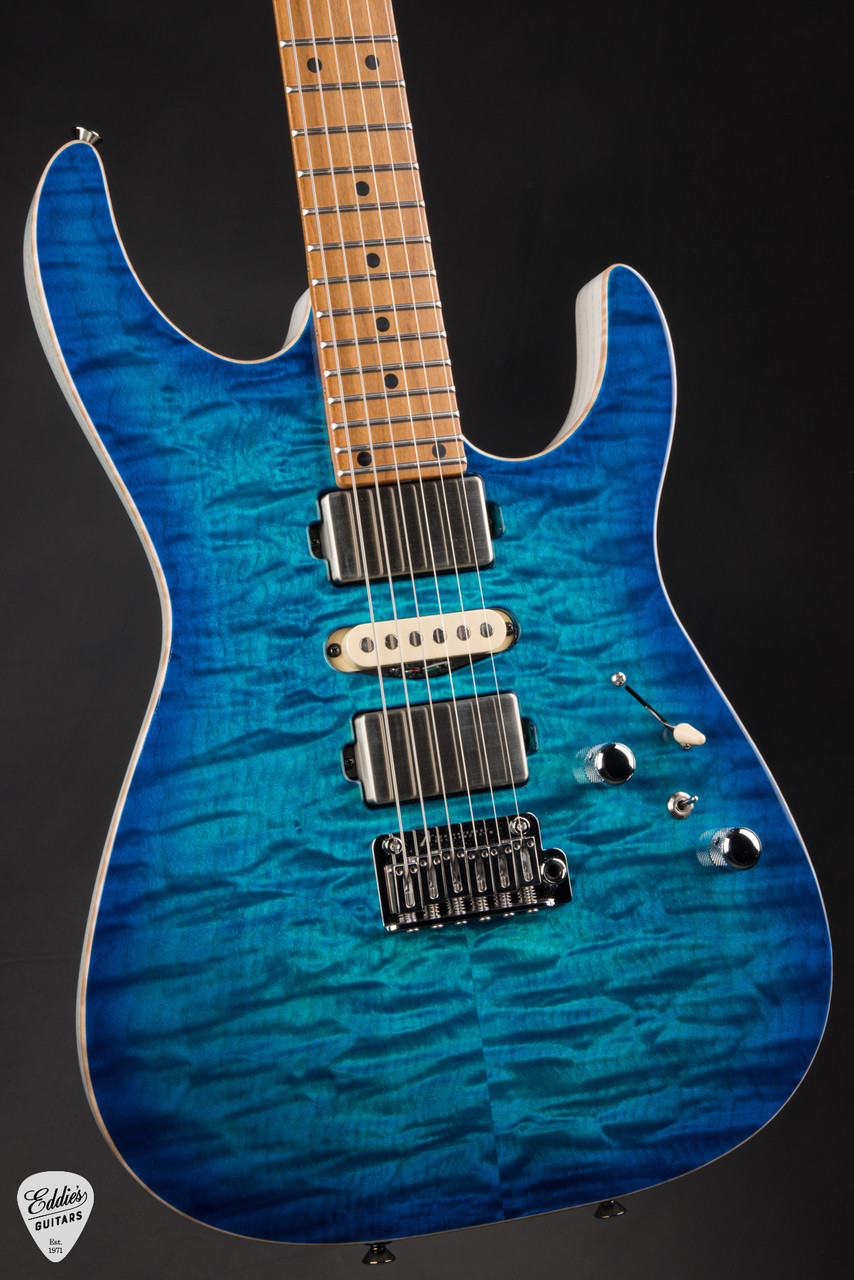 Tom Anderson Angel - Bora to Trans Blue Burst - Eddie's Guitars