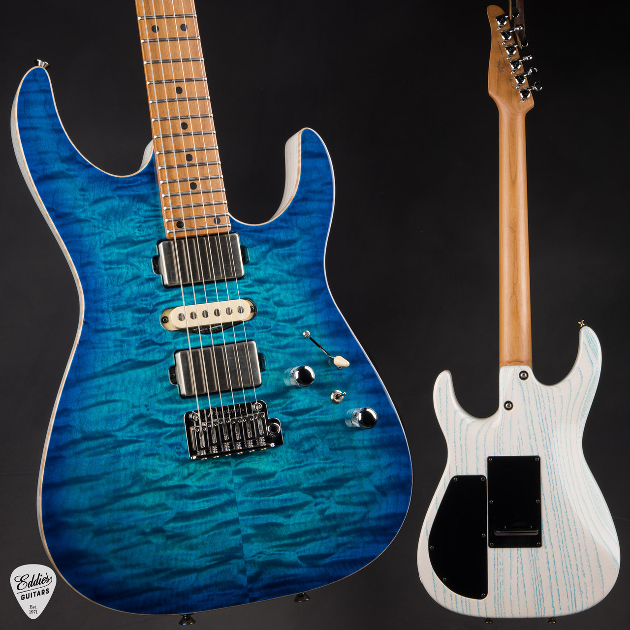 Tom Anderson Angel - Bora to Trans Blue Burst - Eddie's Guitars Tom Anderson Angel - Bora to Trans Blue Burst - Eddie's Guitars