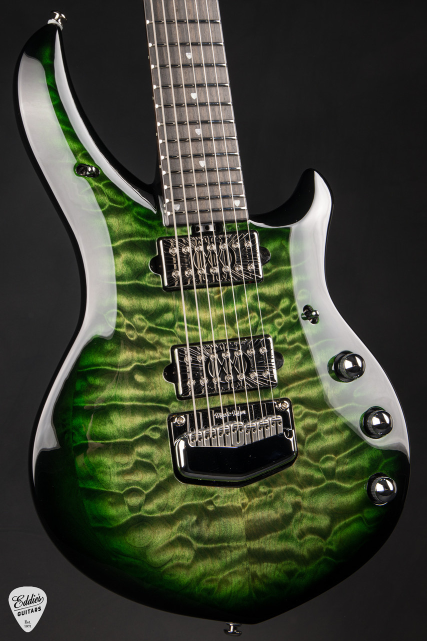 Ernie Ball Music Man BFR Majesty 7 - Malachite #9/50 - Eddie's Guitars