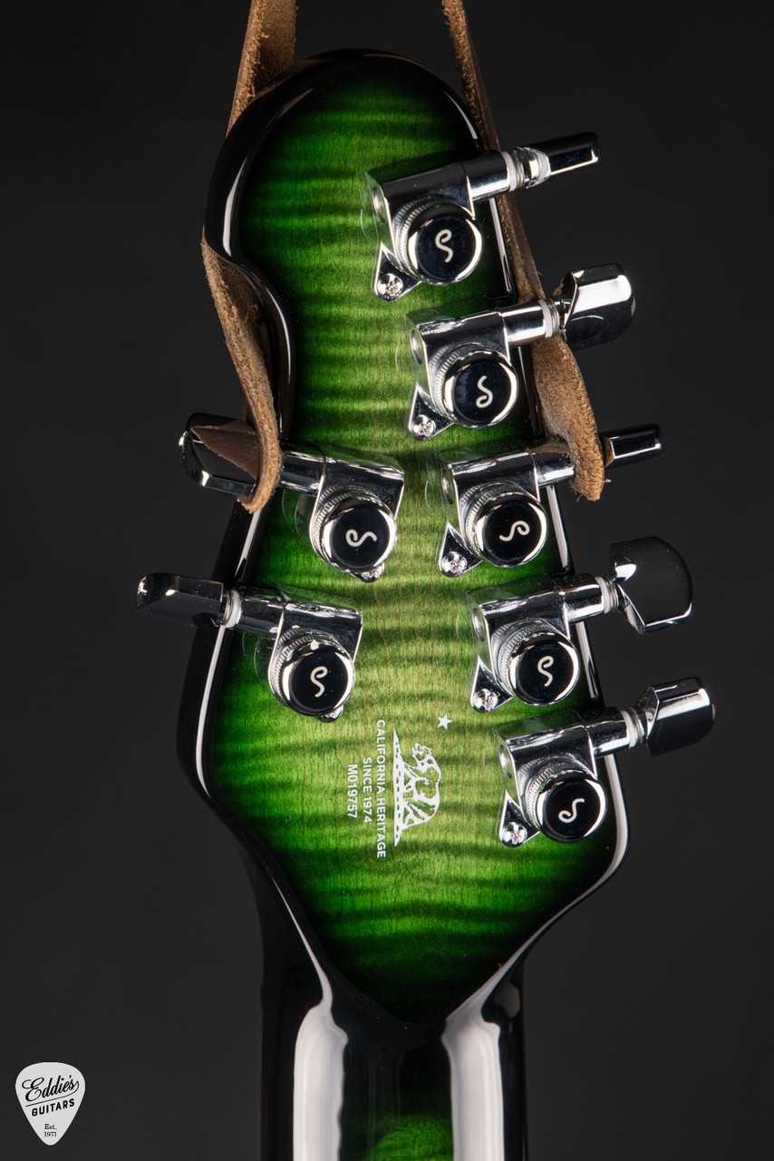 Ernie Ball Music Man BFR Majesty 7 - Malachite #9/50 - Eddie's Guitars